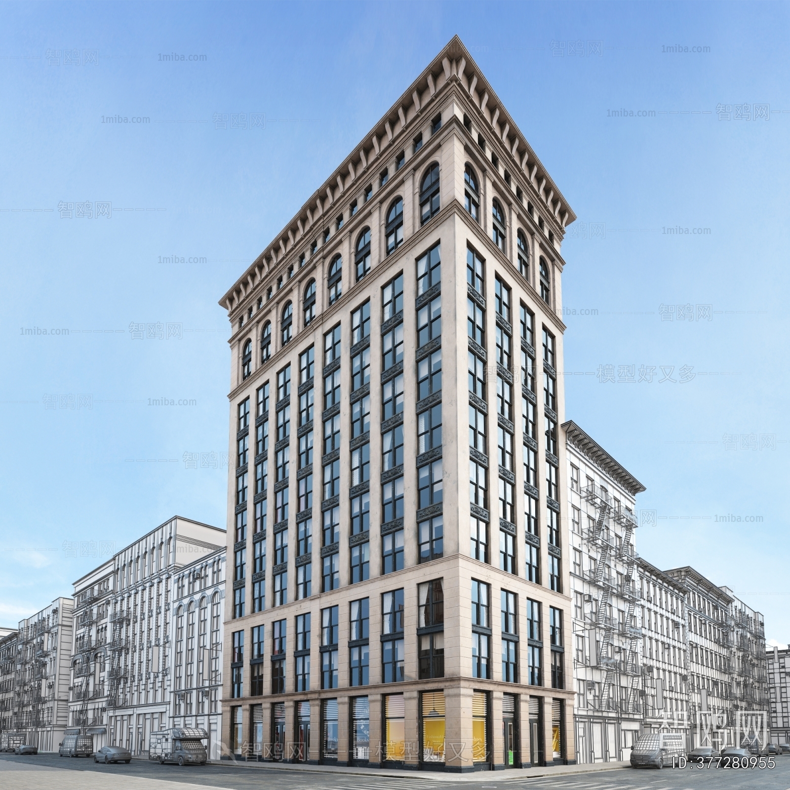 European Style Appearance Of Commercial Building