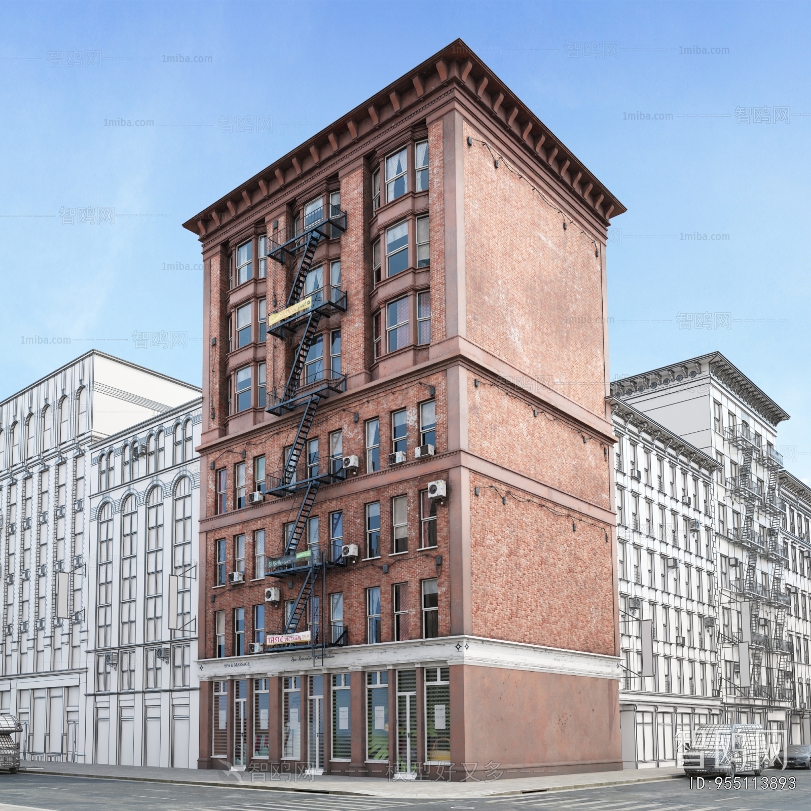 European Style Appearance Of Commercial Building