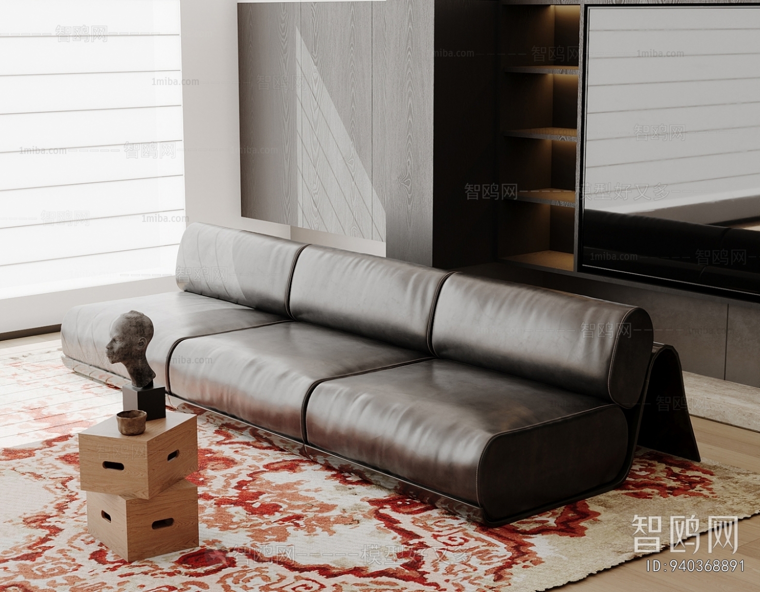 Modern Three-seat Sofa