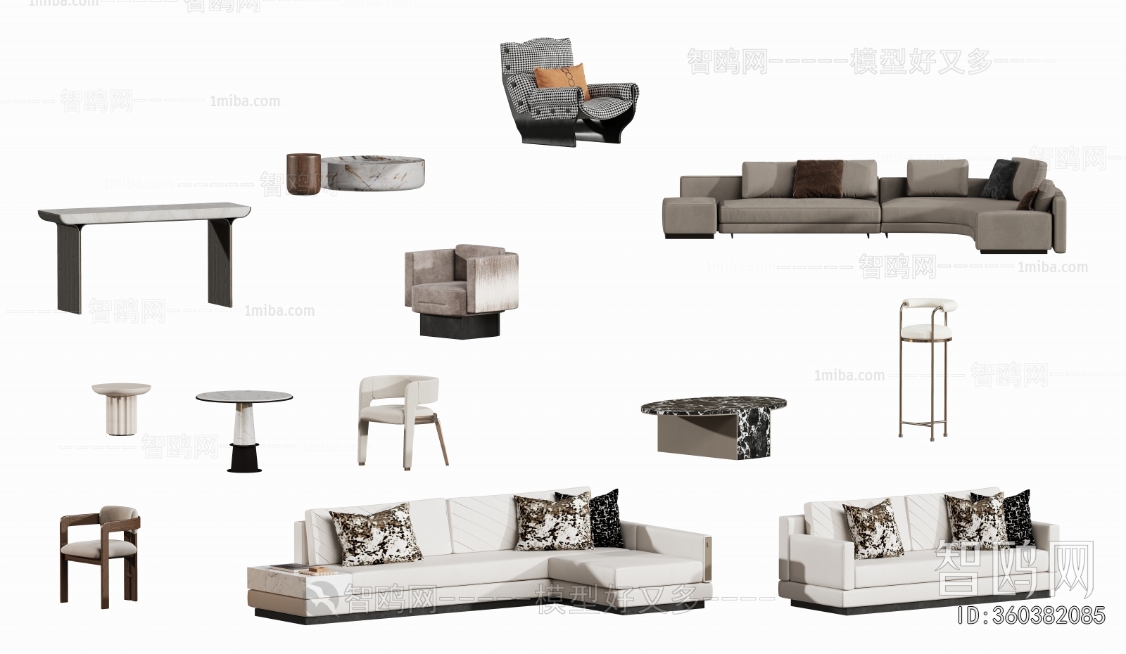 Modern Multi Person Sofa