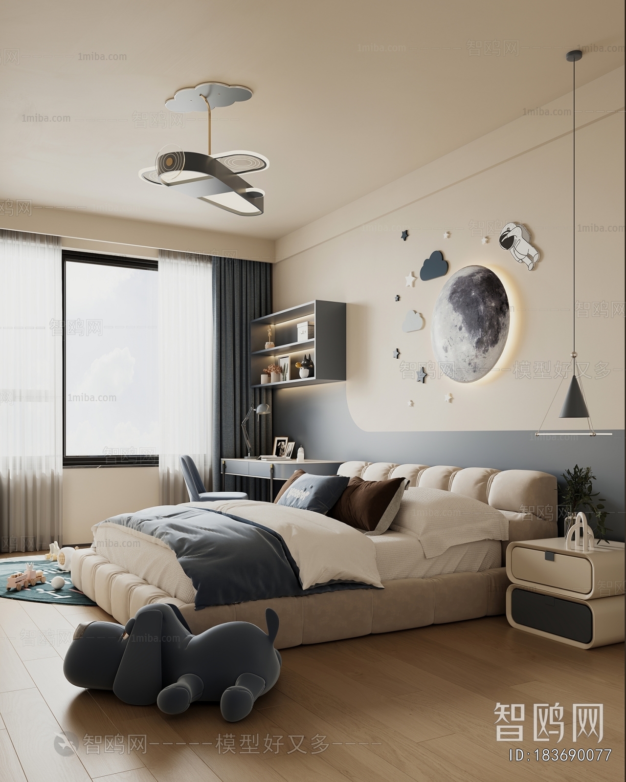 Modern Boy's Room And Son's Room