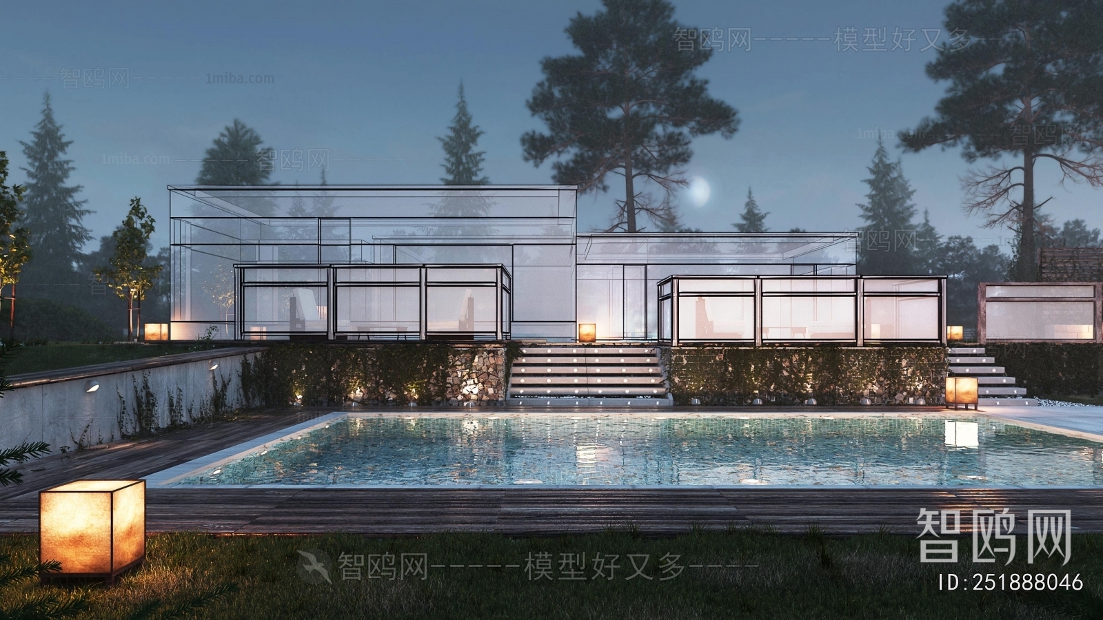 Modern Courtyard/landscape