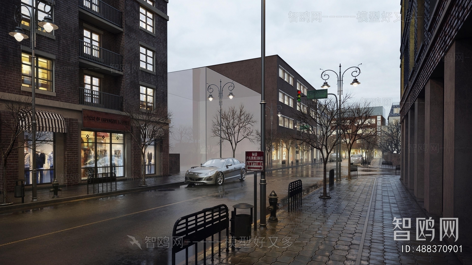 European Style Commercial Street