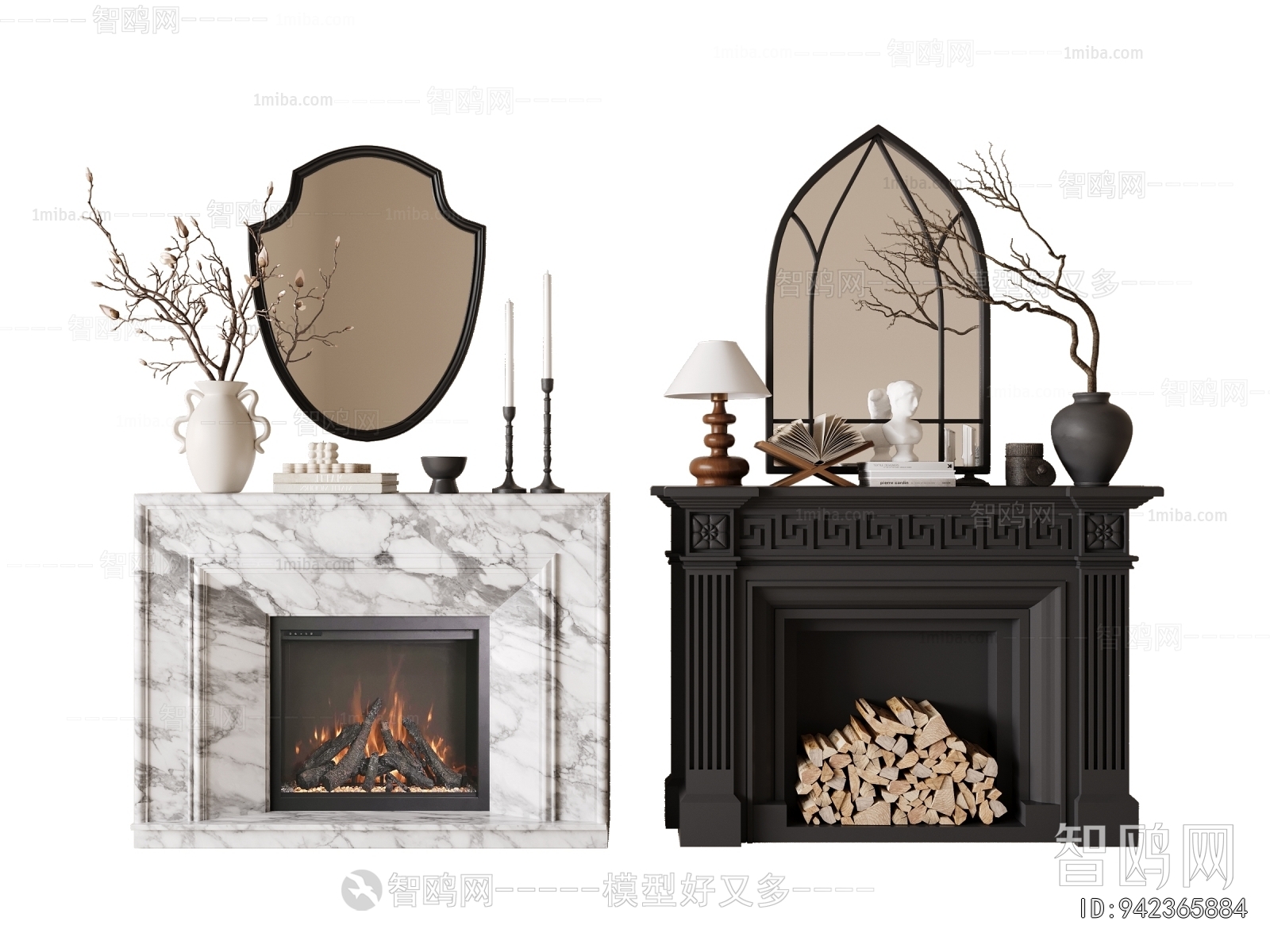 French Style Fireplace