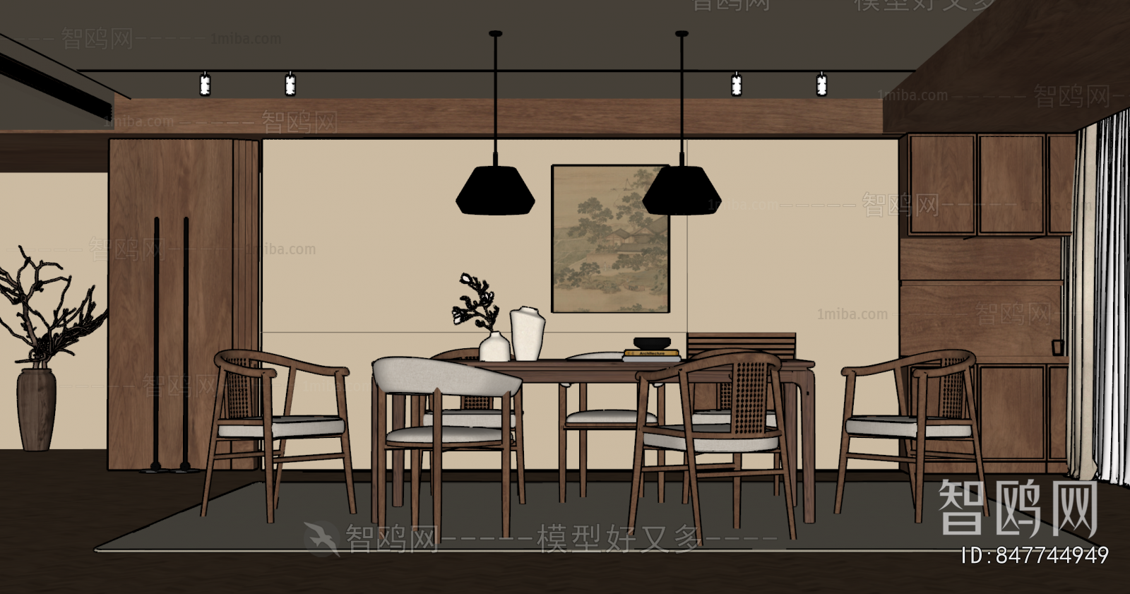 New Chinese Style Dining Room