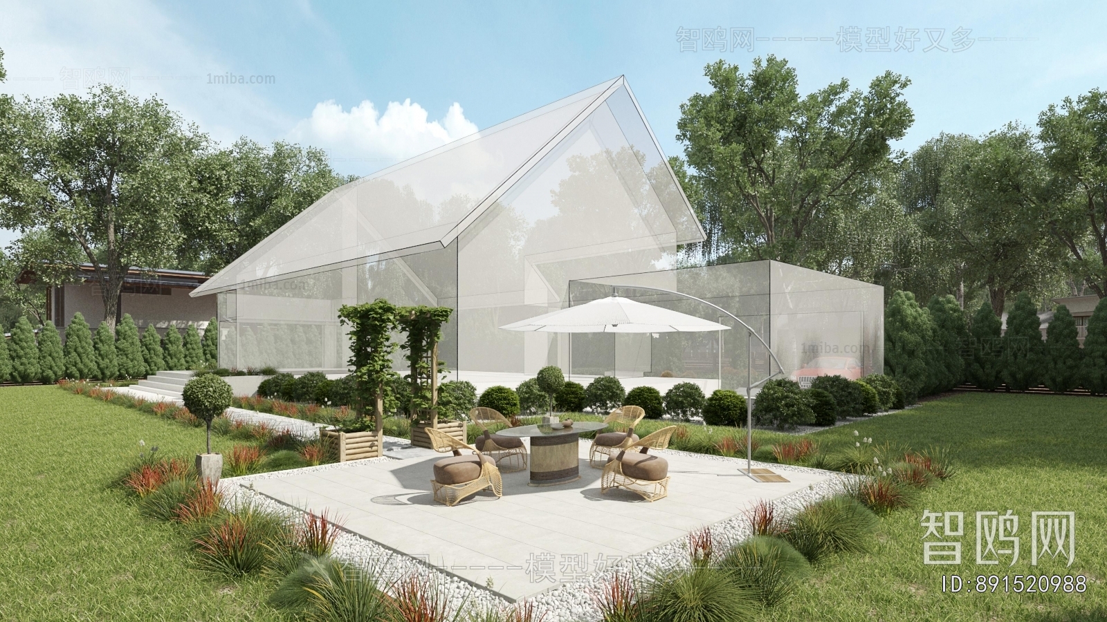 Modern Courtyard/landscape