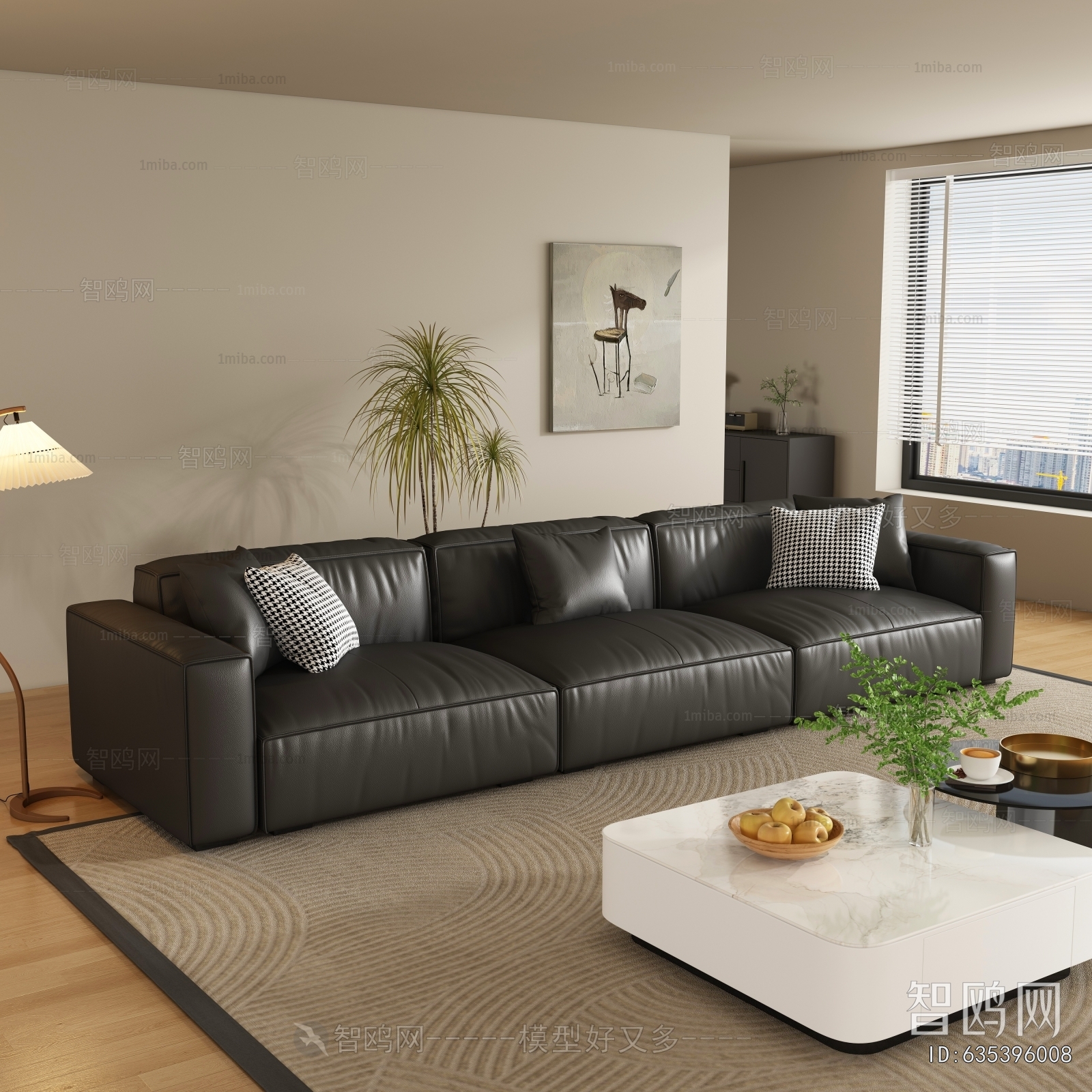 Modern Three-seat Sofa