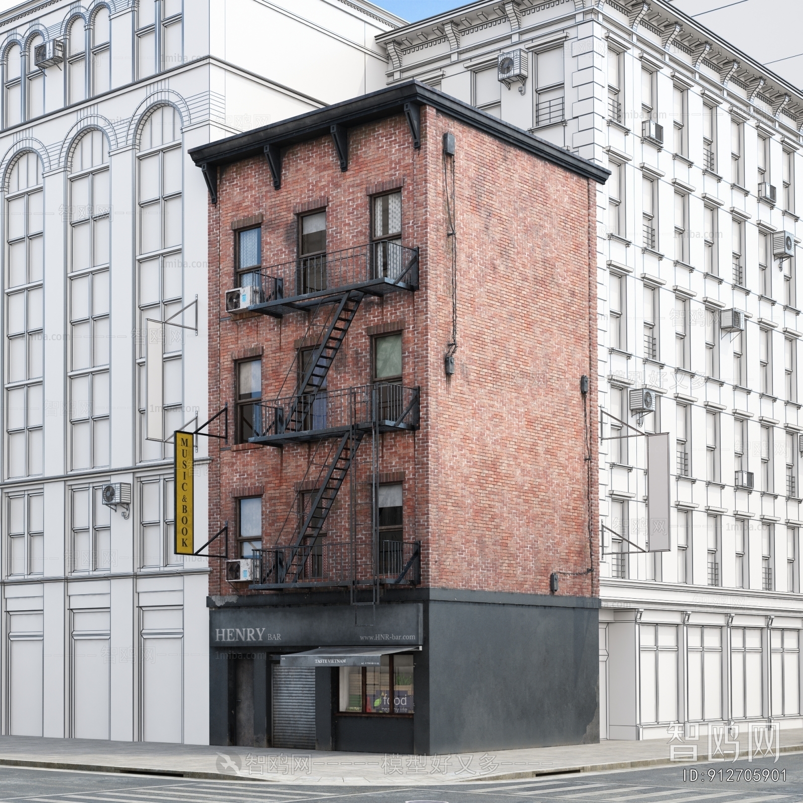 European Style Appearance Of Commercial Building