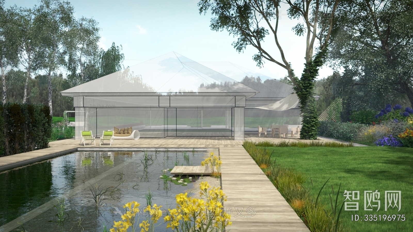 Modern Courtyard/landscape