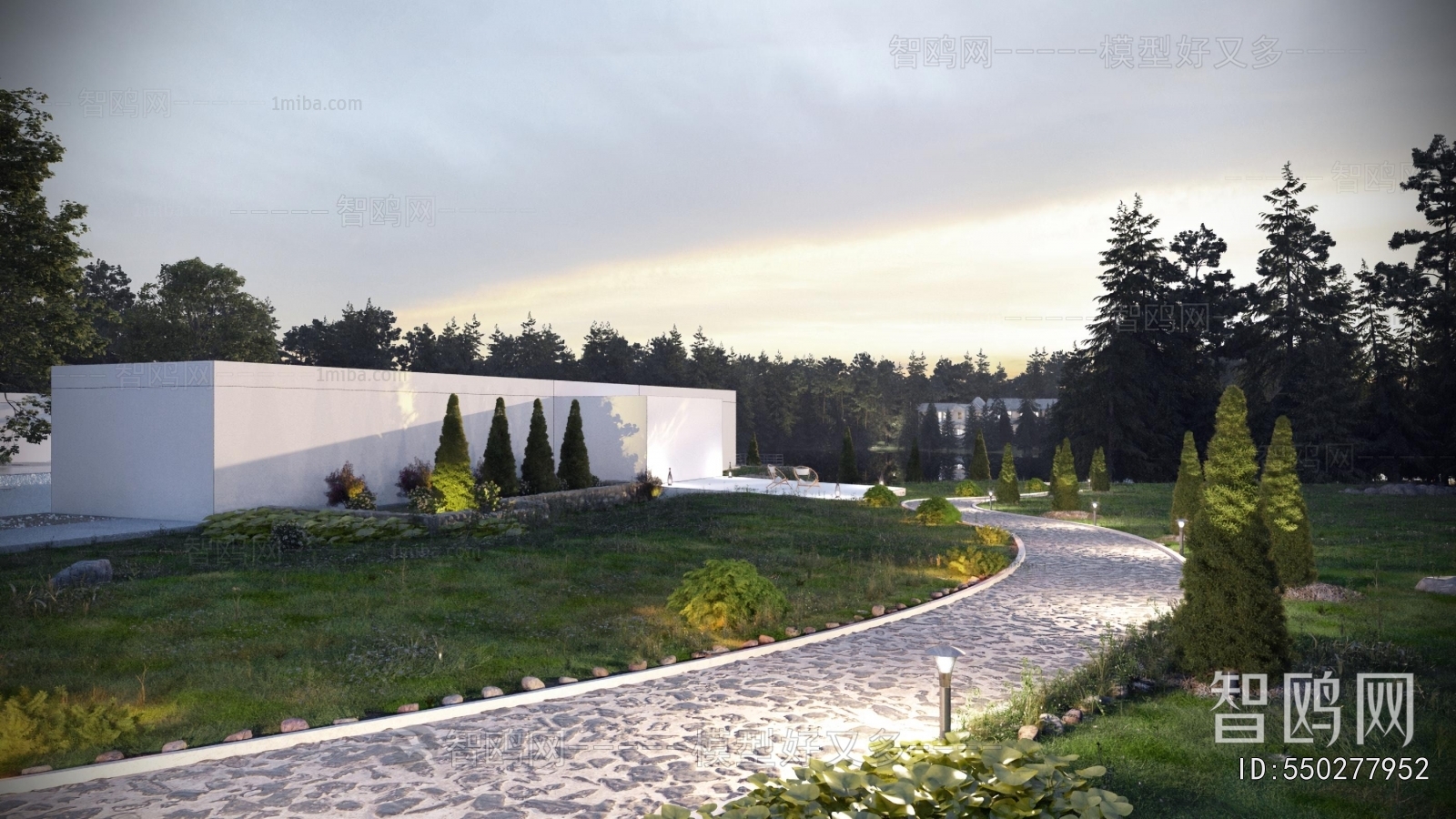 Modern Park Landscape