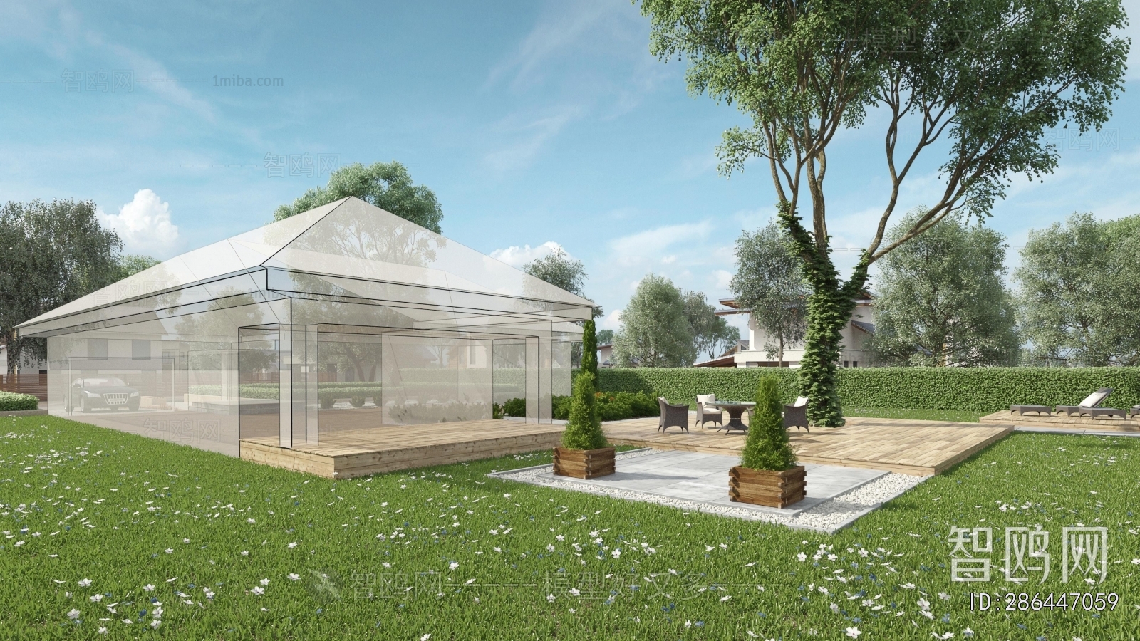 Modern Courtyard/landscape