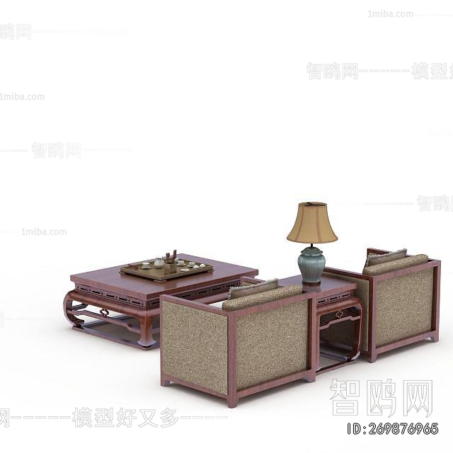 New Chinese Style Sofa Combination