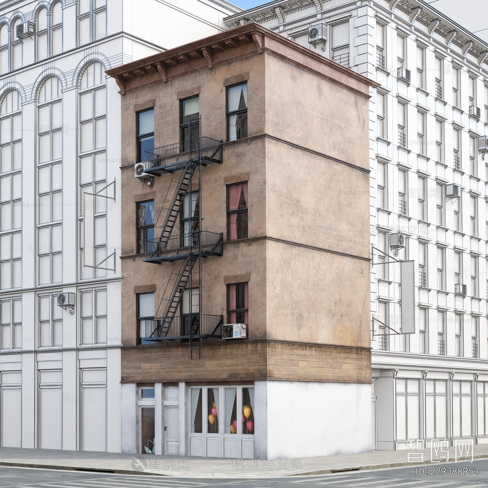 European Style Appearance Of Commercial Building