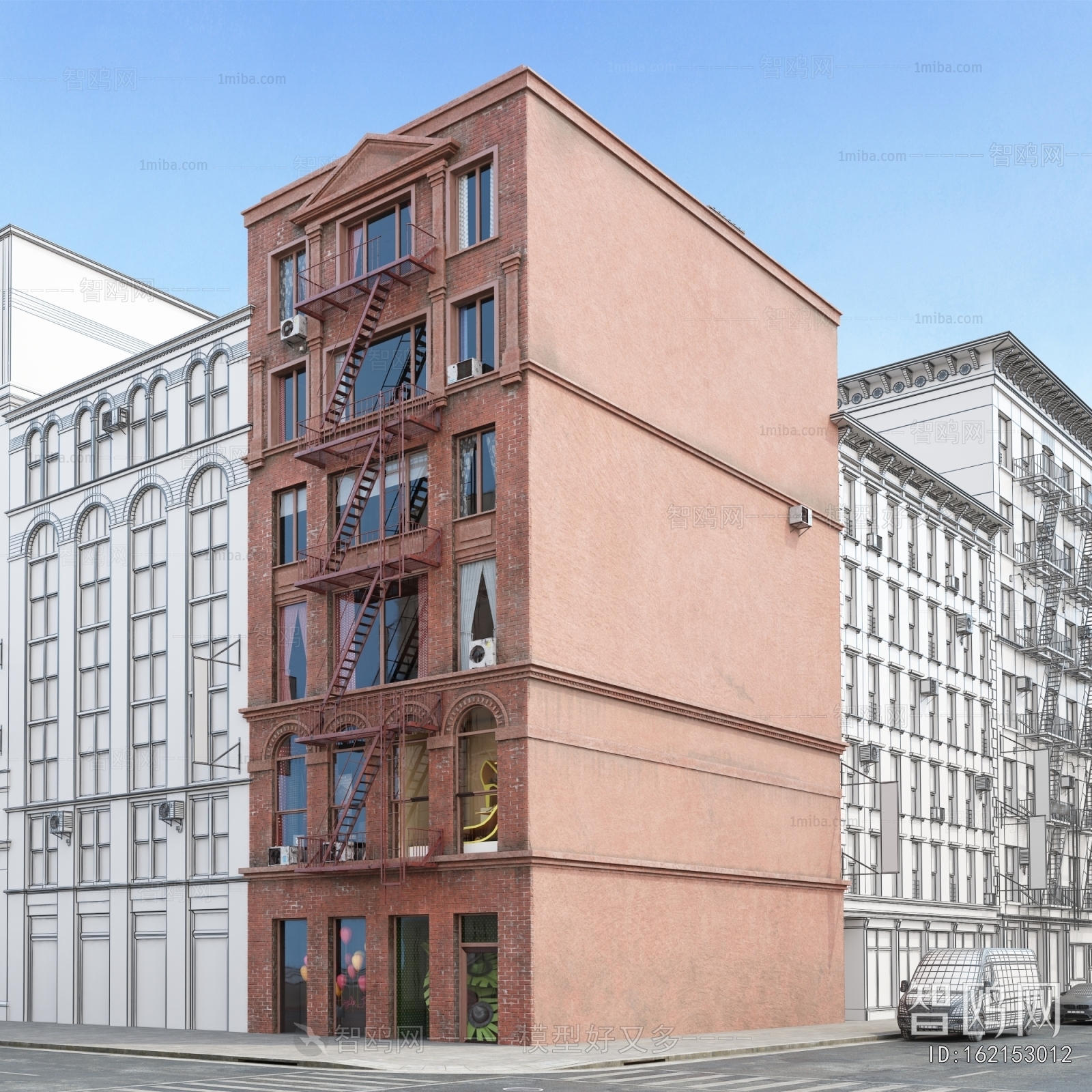 European Style Appearance Of Commercial Building