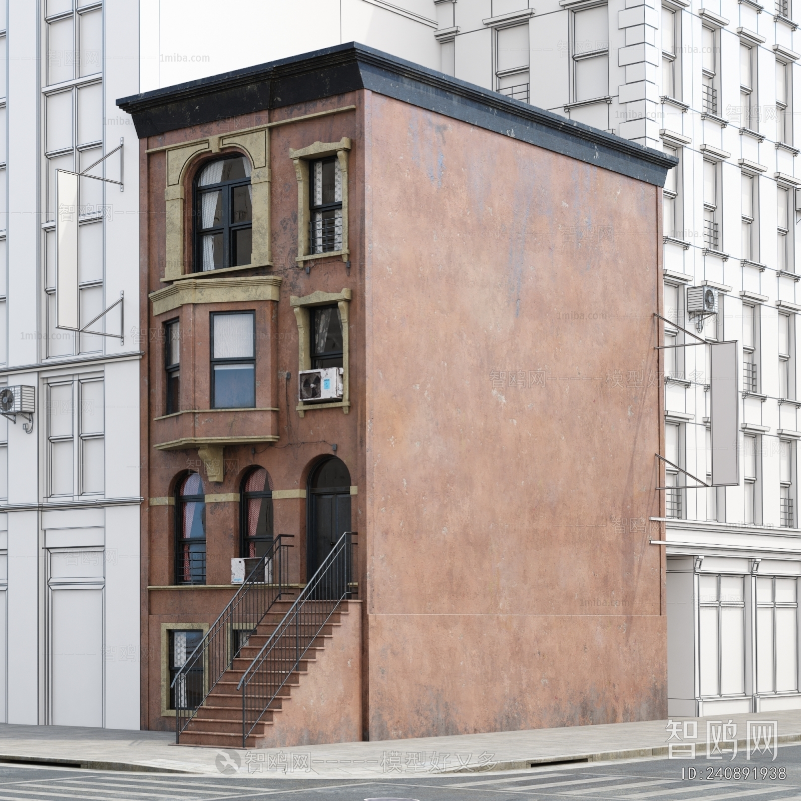 European Style Appearance Of Commercial Building