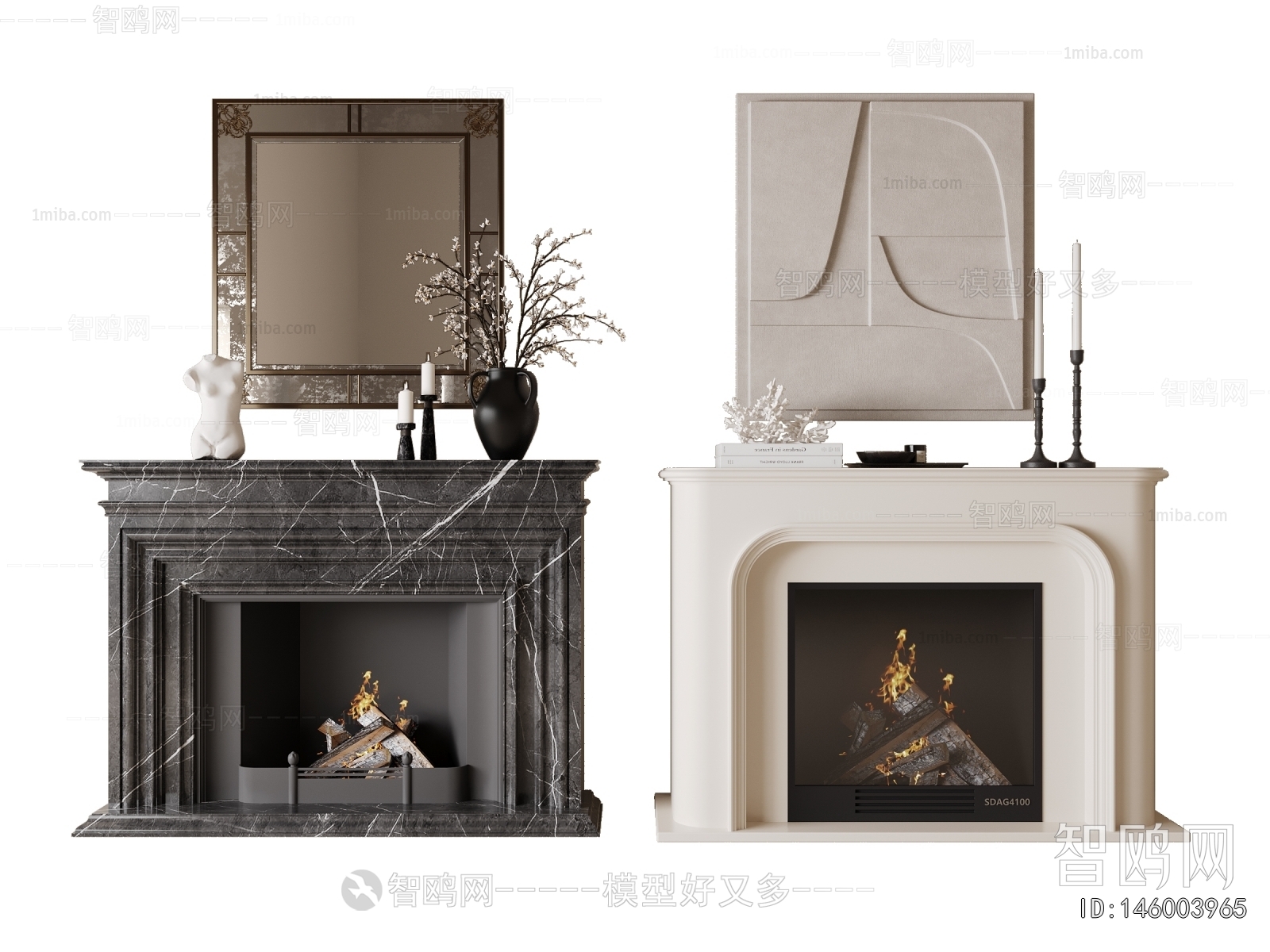 French Style Fireplace