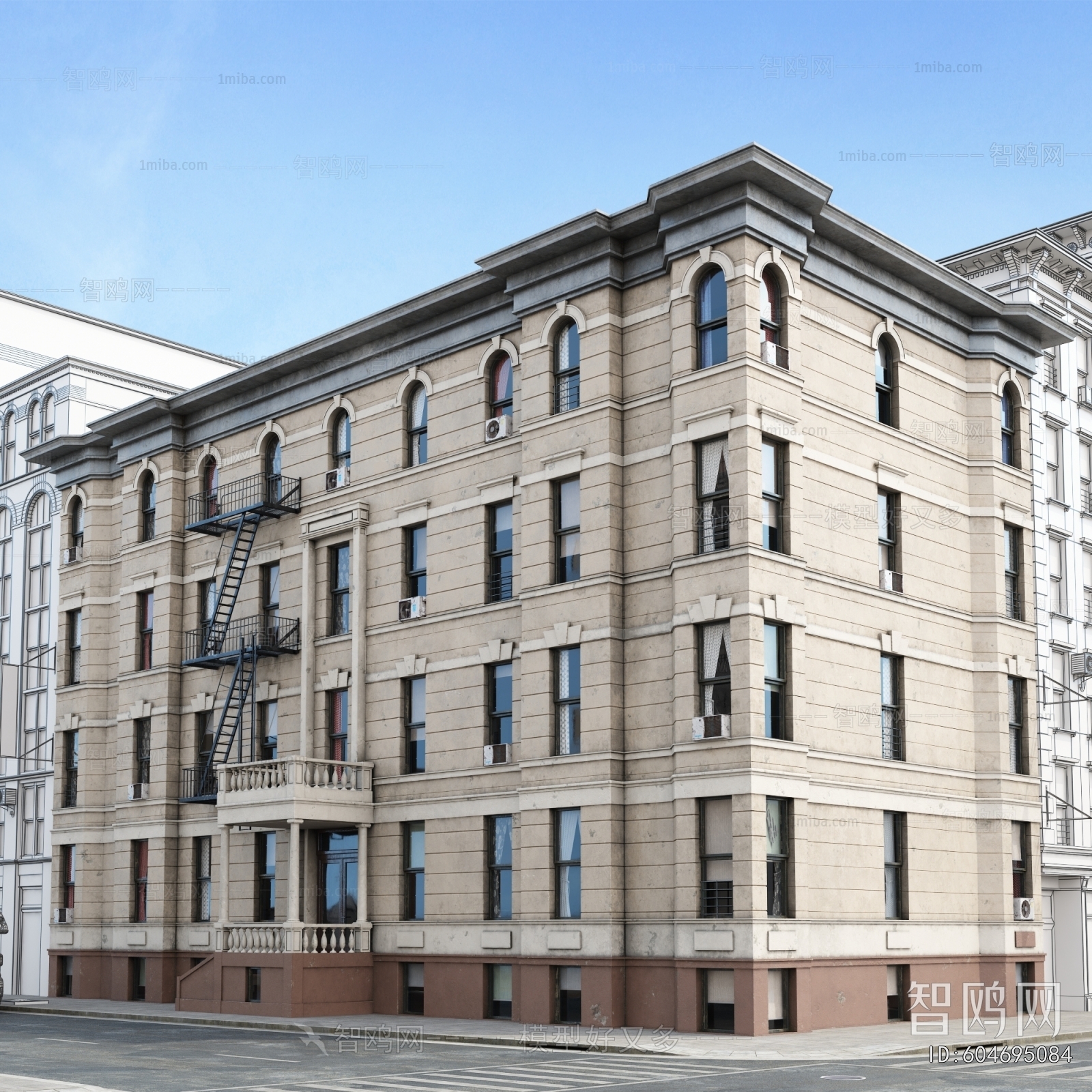 European Style Appearance Of Commercial Building