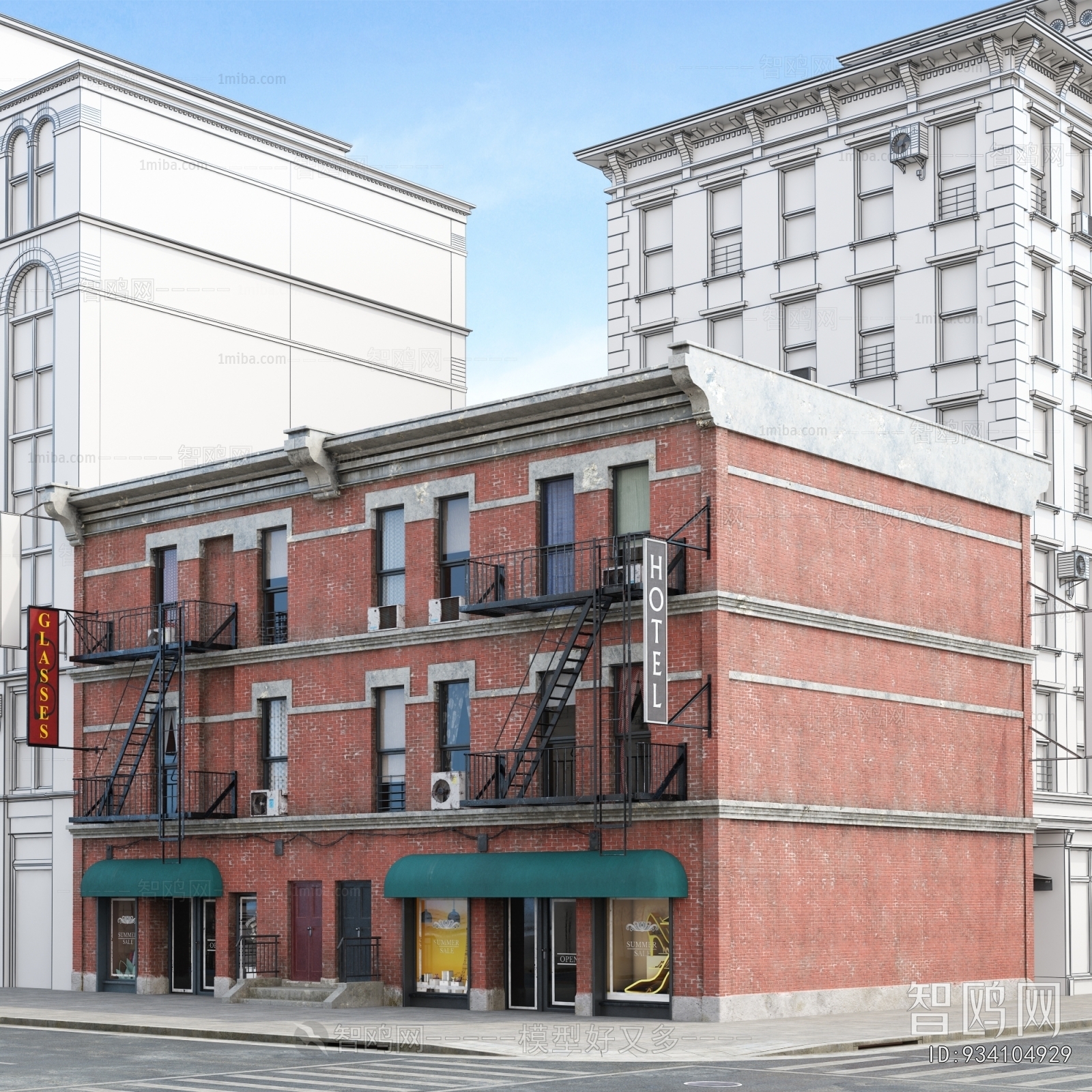 European Style Appearance Of Commercial Building