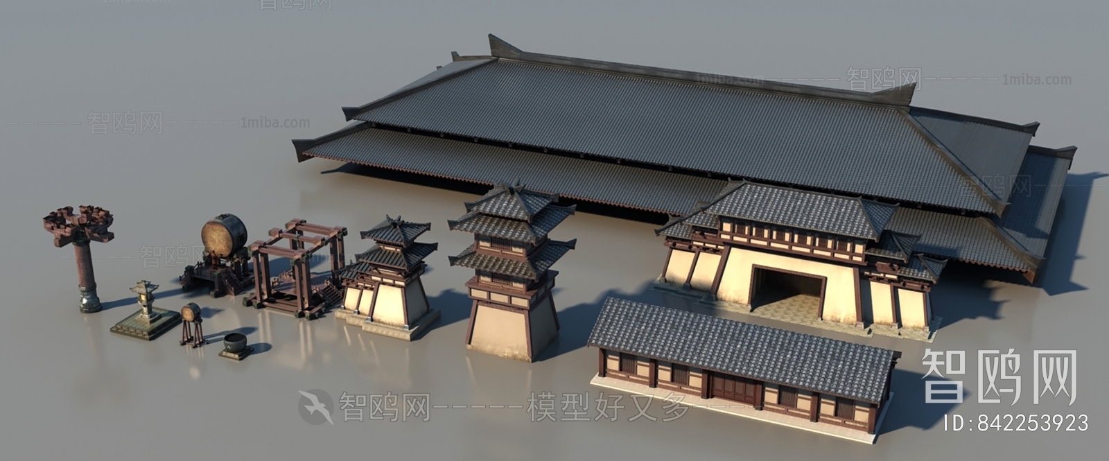 Chinese Style Ancient Architectural Buildings