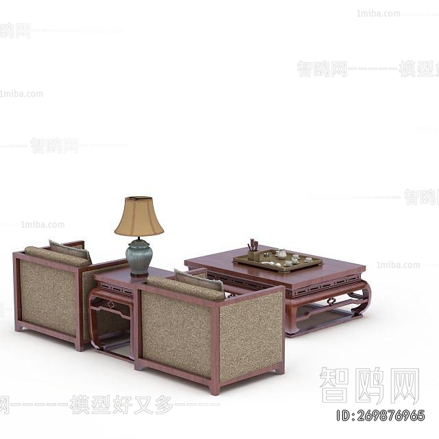 New Chinese Style Sofa Combination