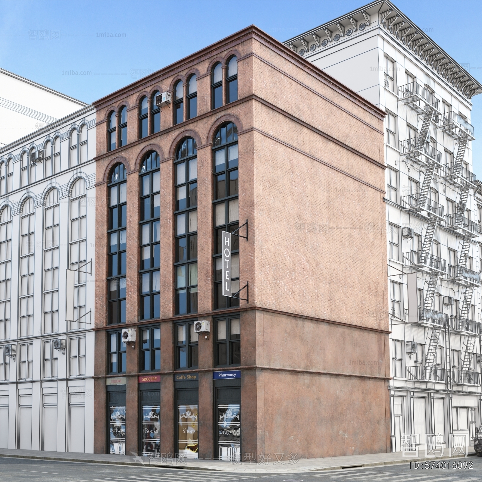 European Style Appearance Of Commercial Building