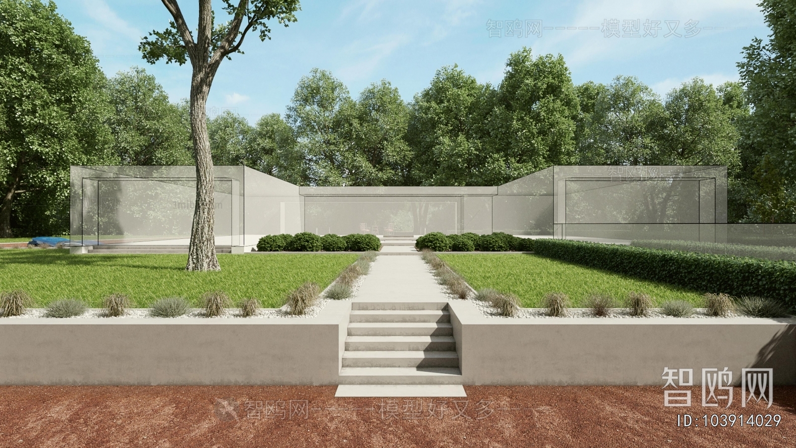 Modern Courtyard/landscape