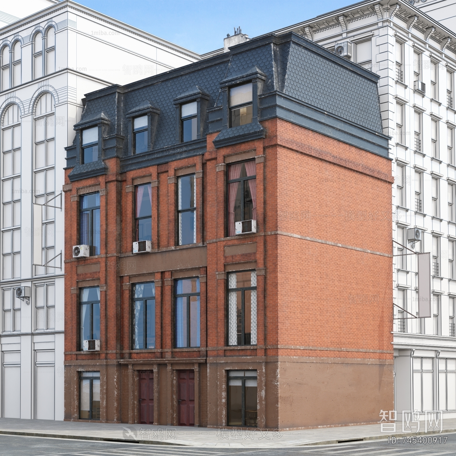 European Style Appearance Of Commercial Building