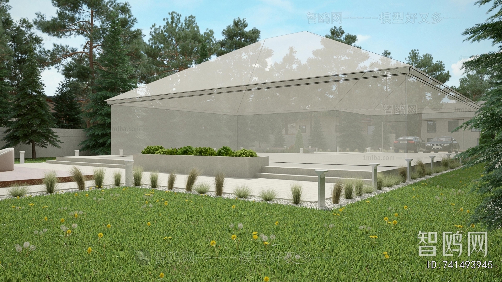 Modern Courtyard/landscape