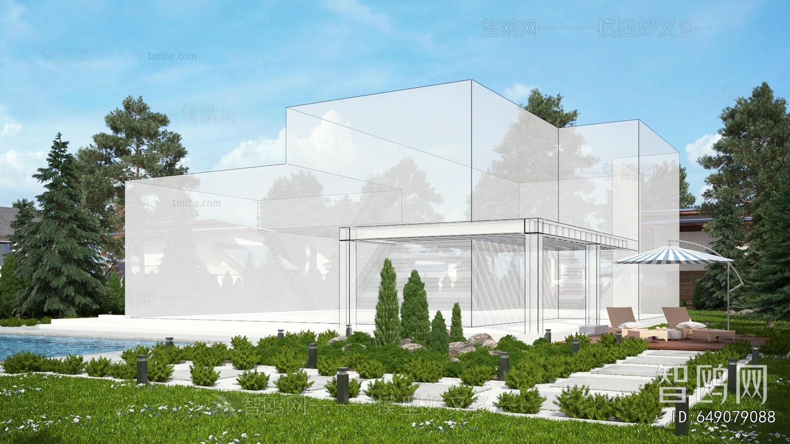 Modern Courtyard/landscape