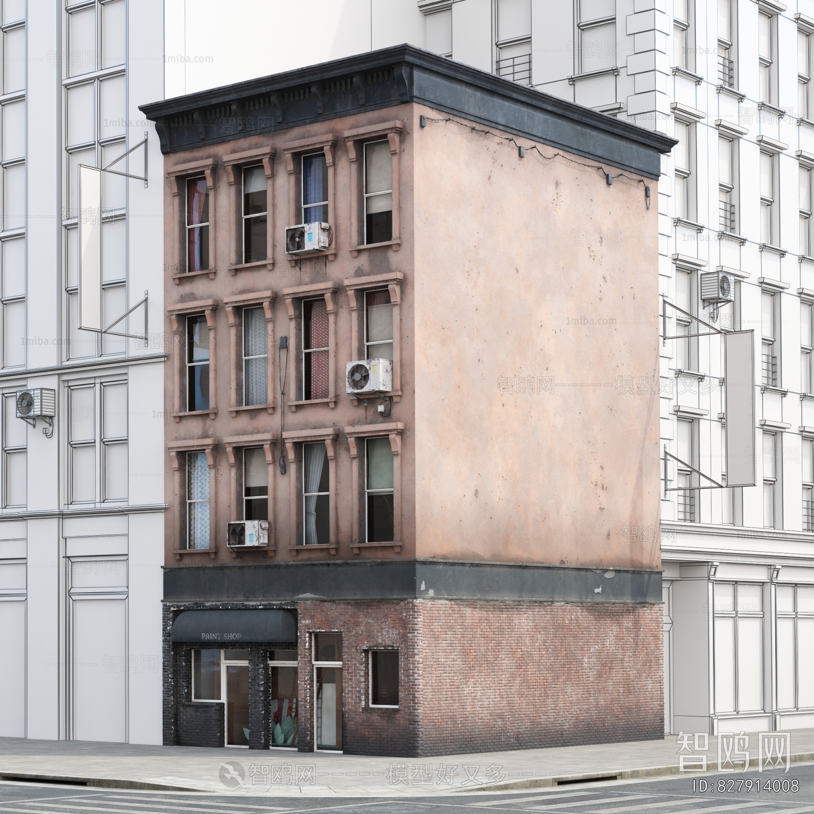 European Style Appearance Of Commercial Building