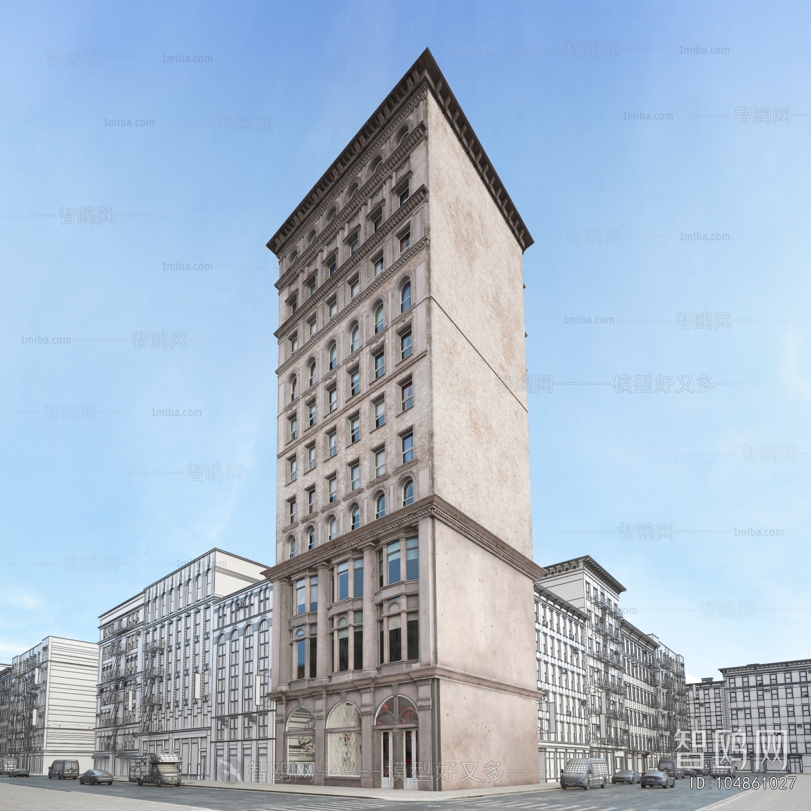 European Style Appearance Of Commercial Building