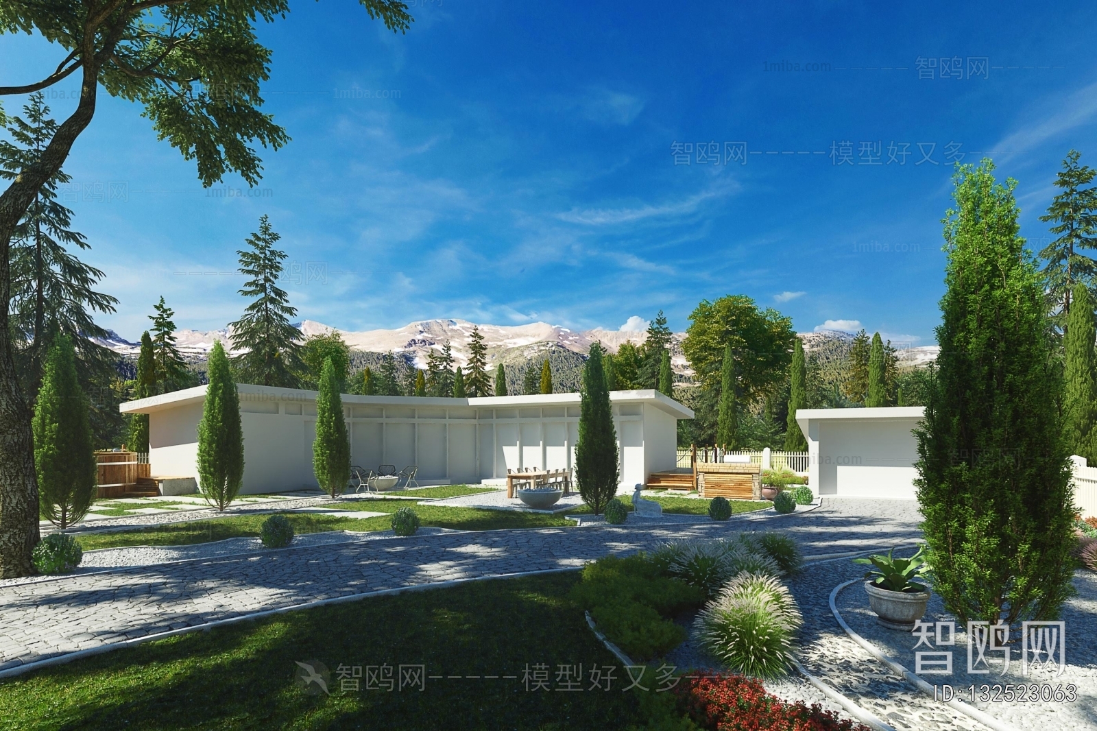 Modern Courtyard/landscape