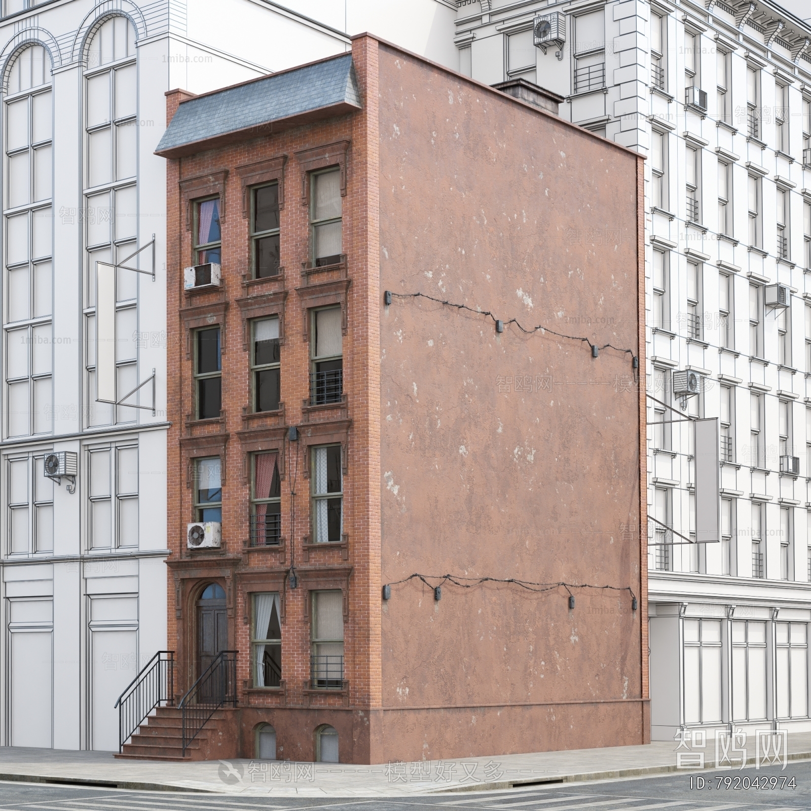 European Style Appearance Of Commercial Building