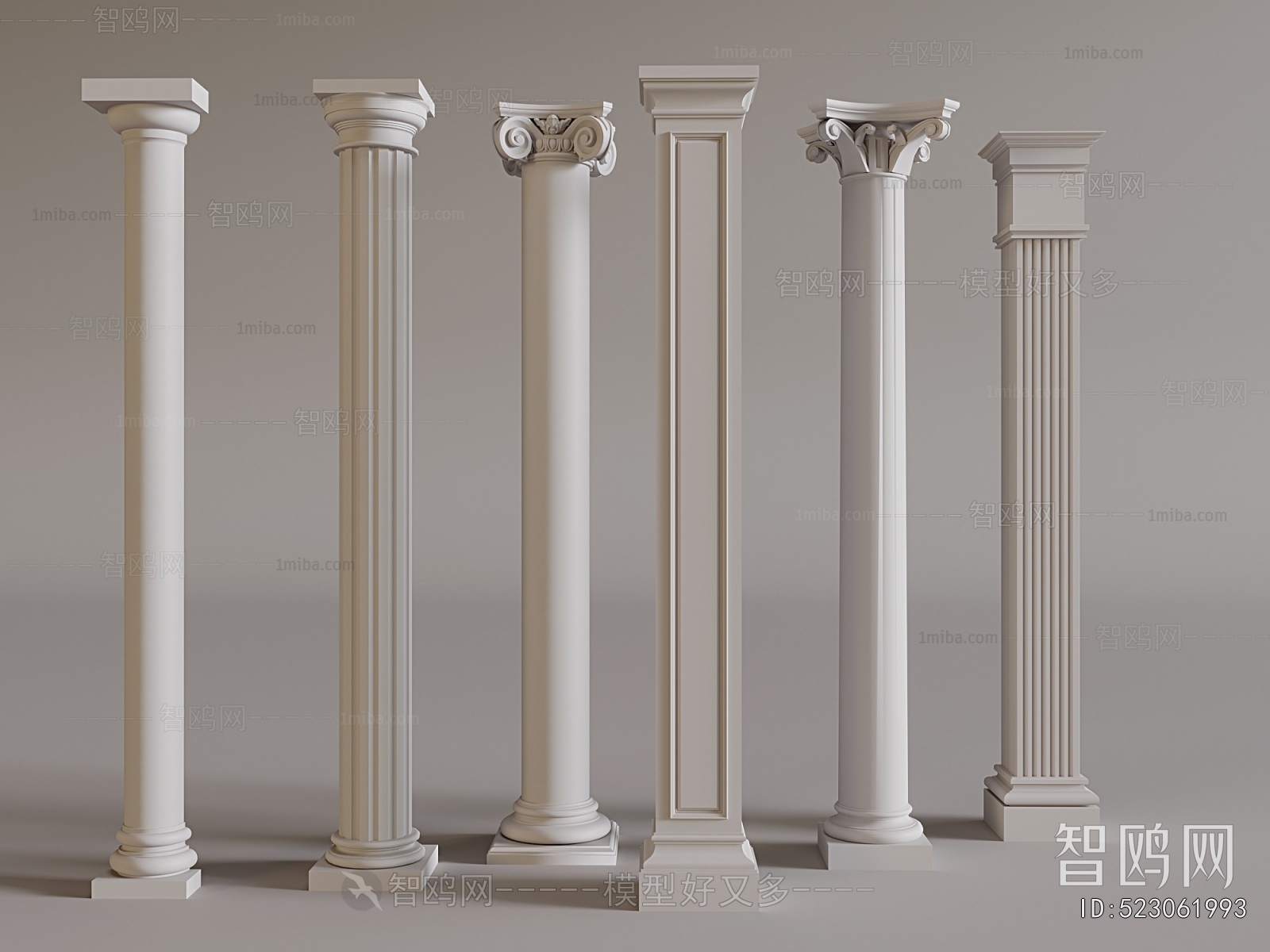 Simple European Style Roman Pillar