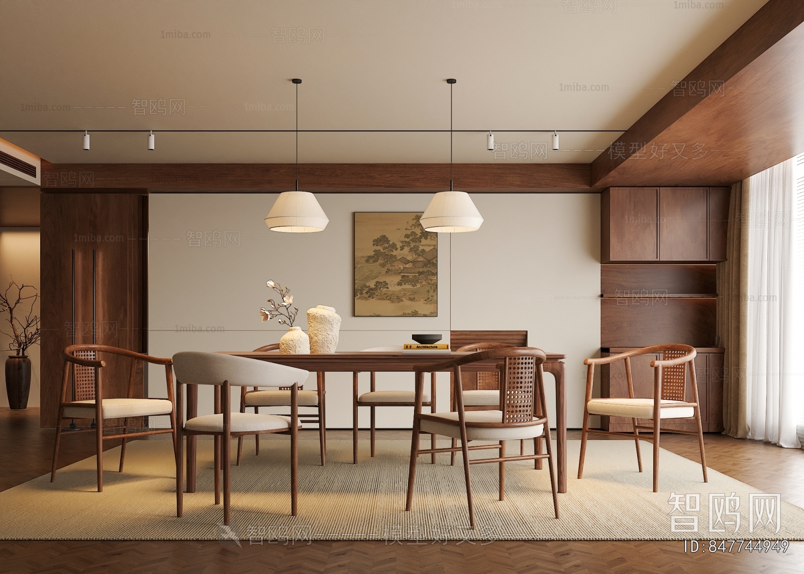 New Chinese Style Dining Room