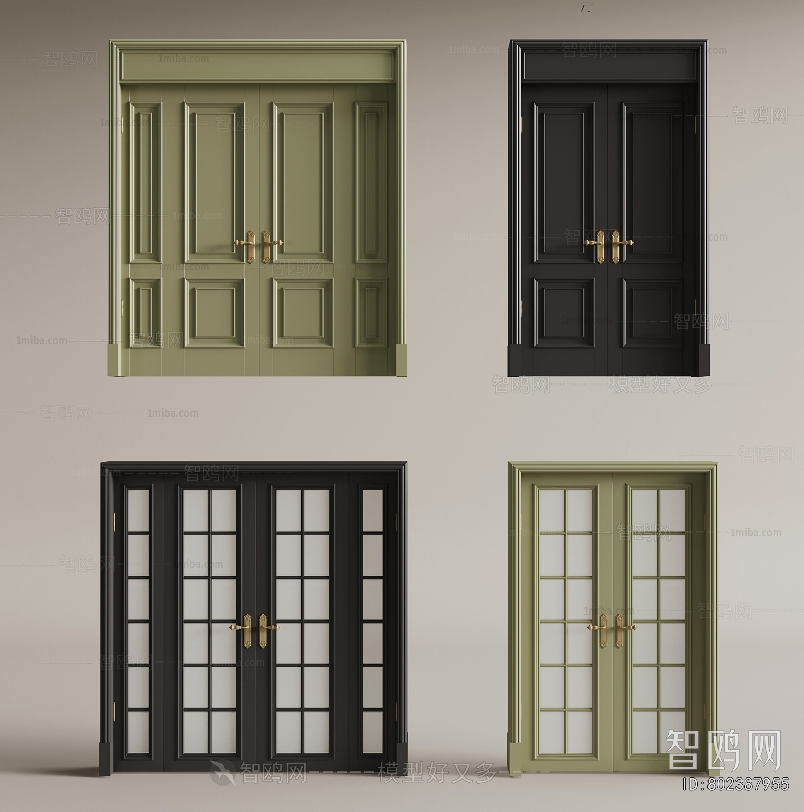 French Style Double Door