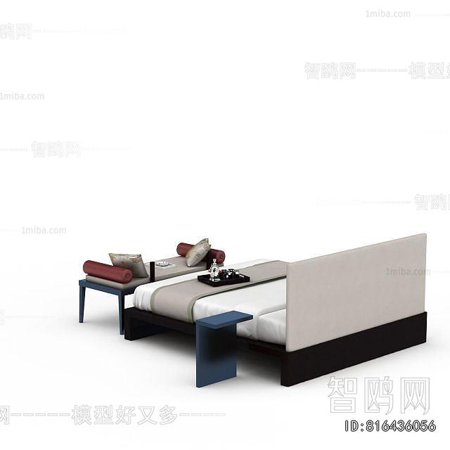 New Chinese Style Double Bed