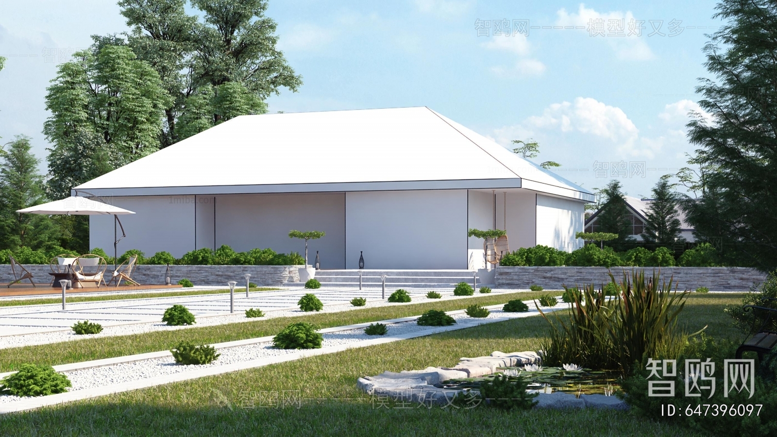 Modern Courtyard/landscape