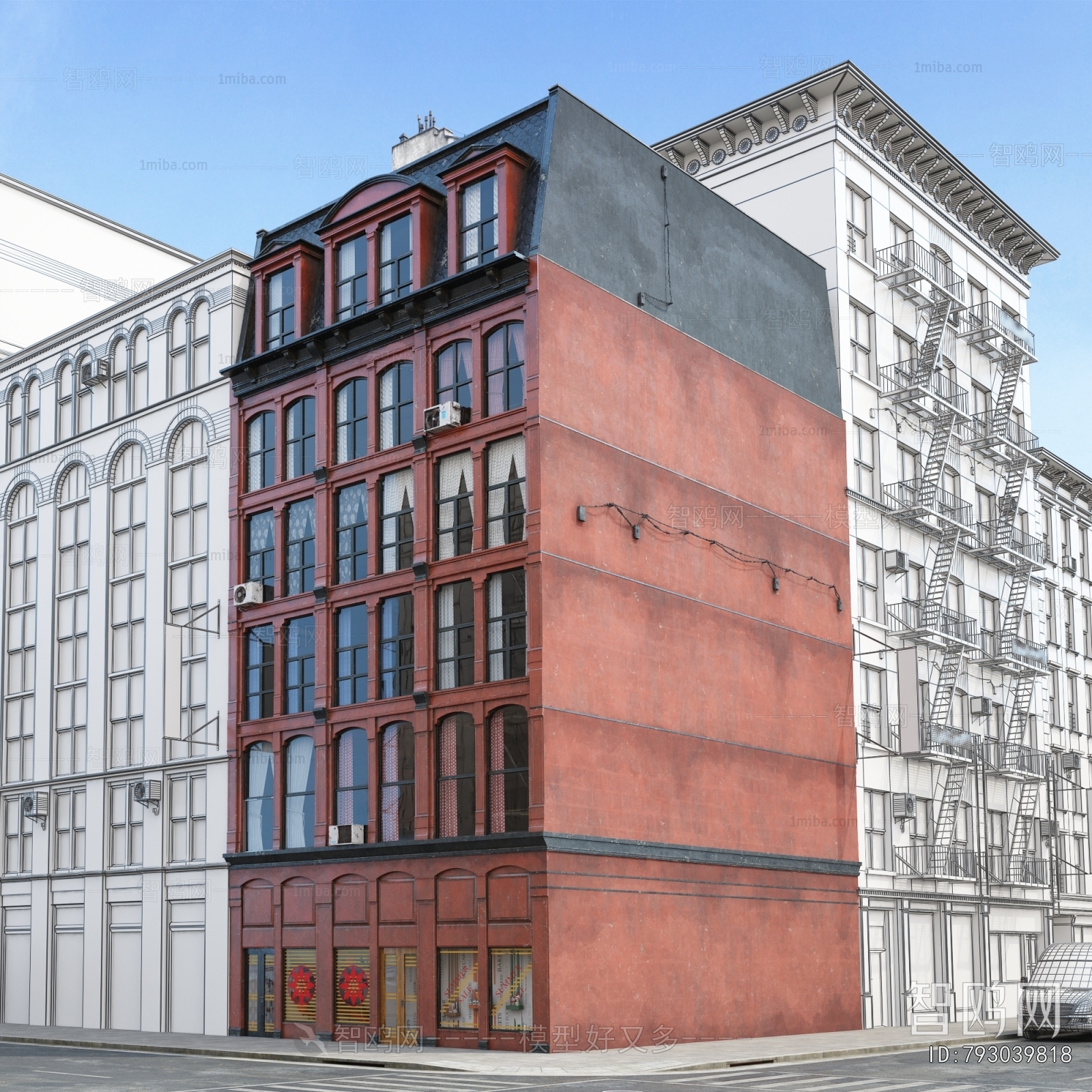 European Style Appearance Of Commercial Building