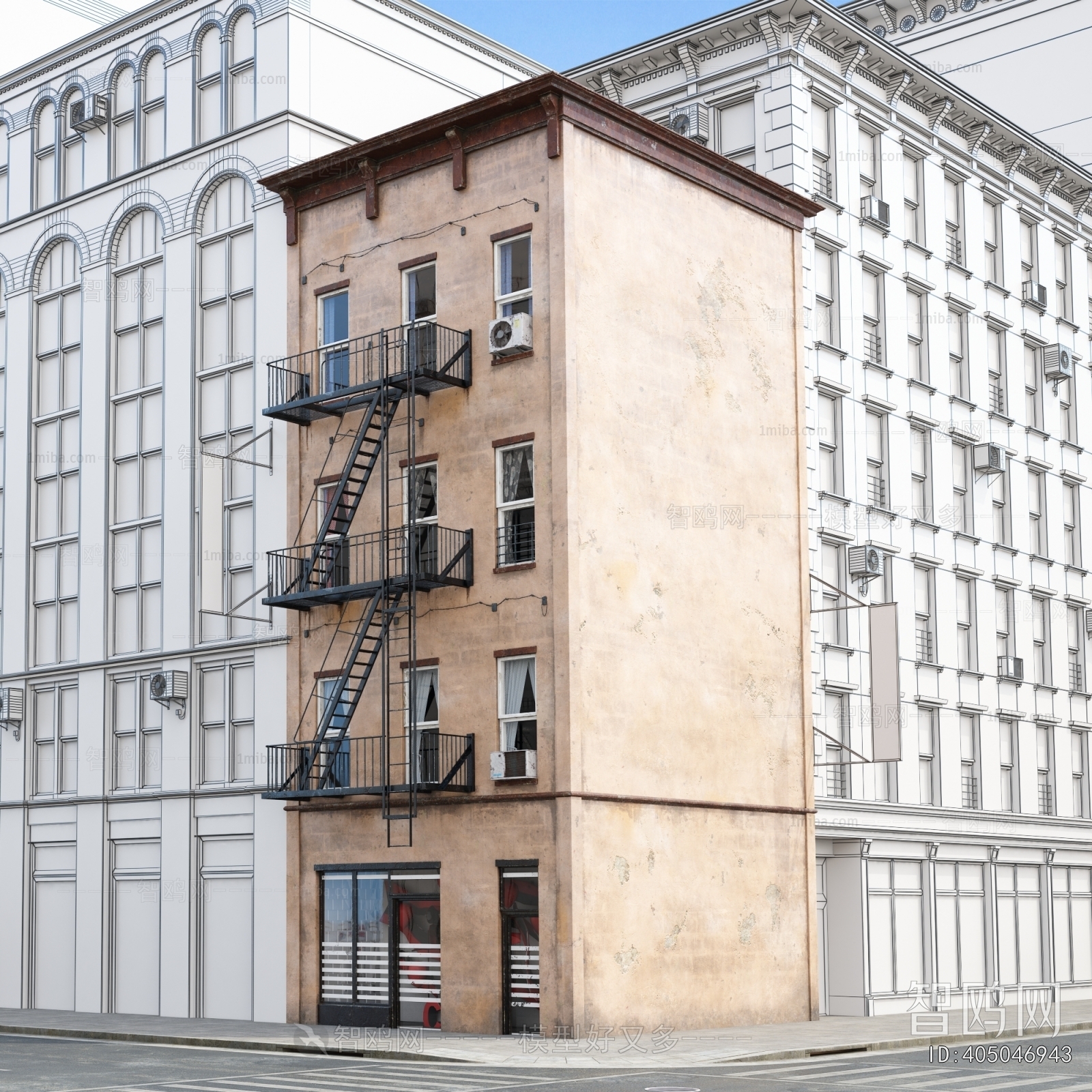 European Style Appearance Of Commercial Building