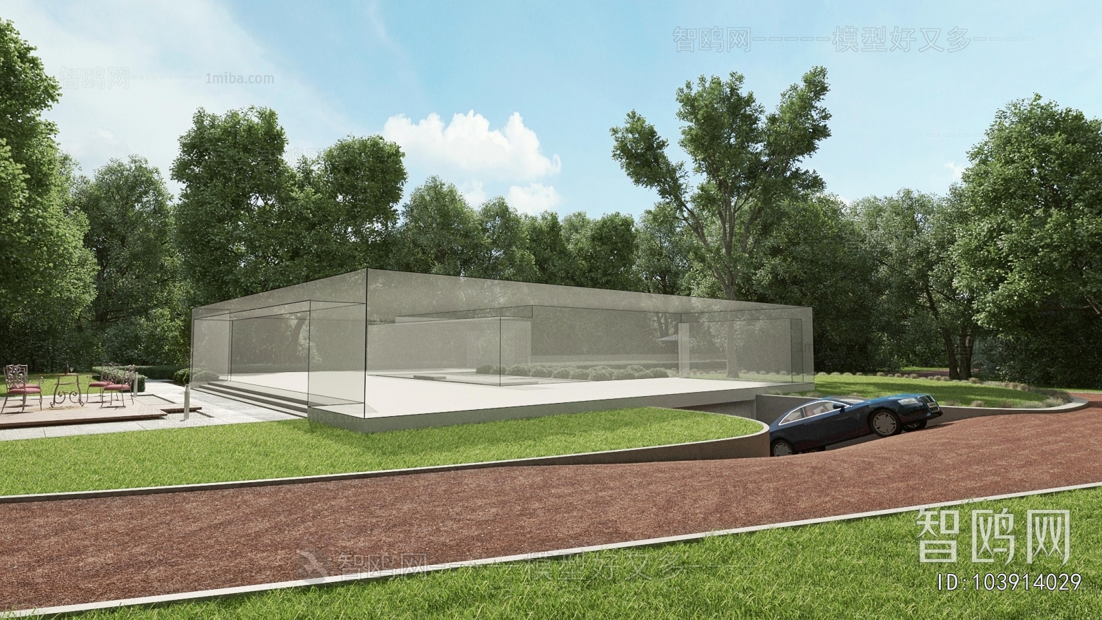 Modern Courtyard/landscape