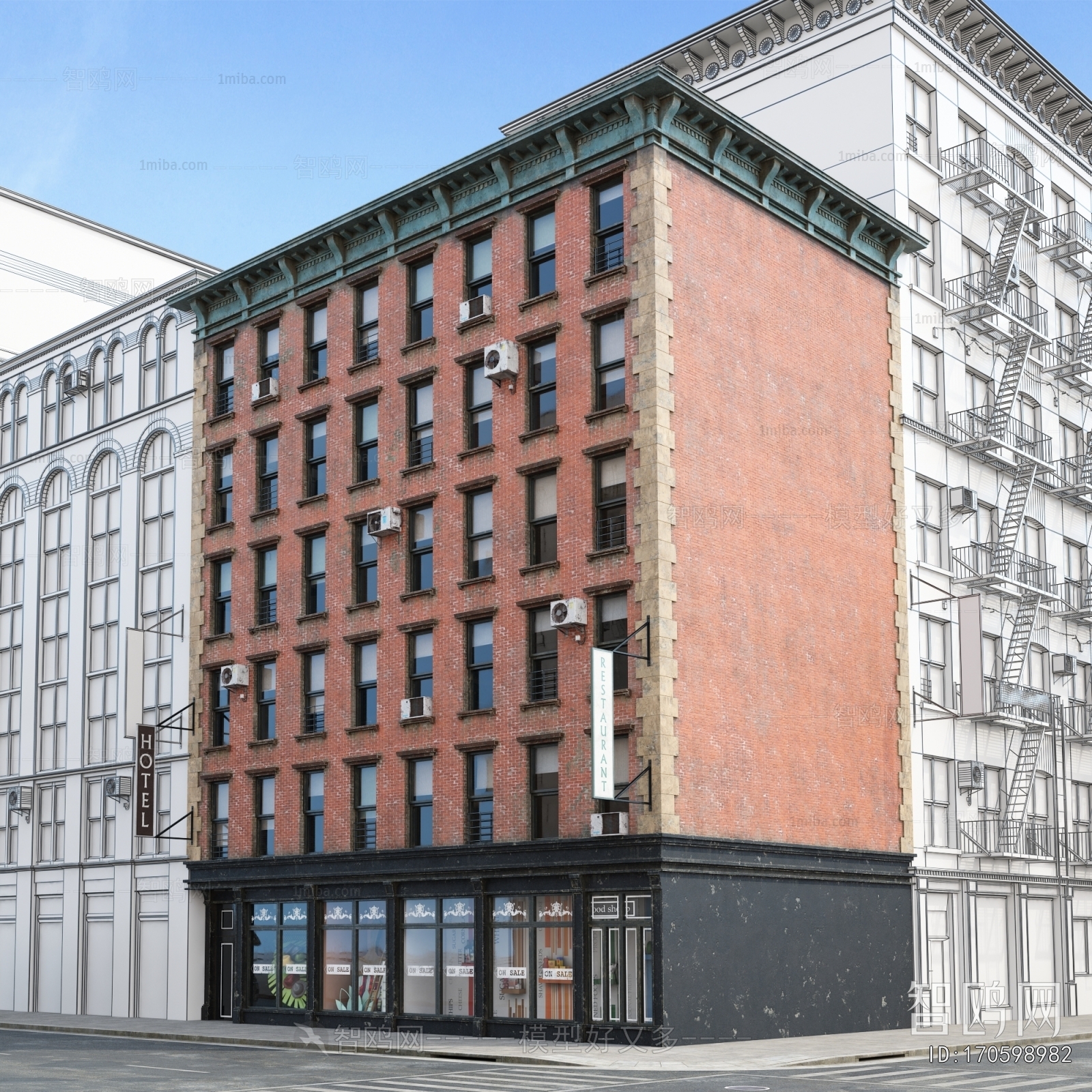 European Style Appearance Of Commercial Building