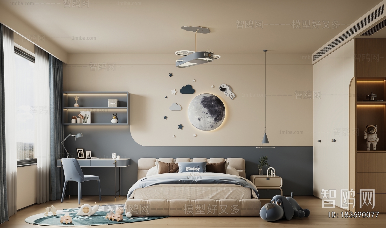 Modern Boy's Room And Son's Room