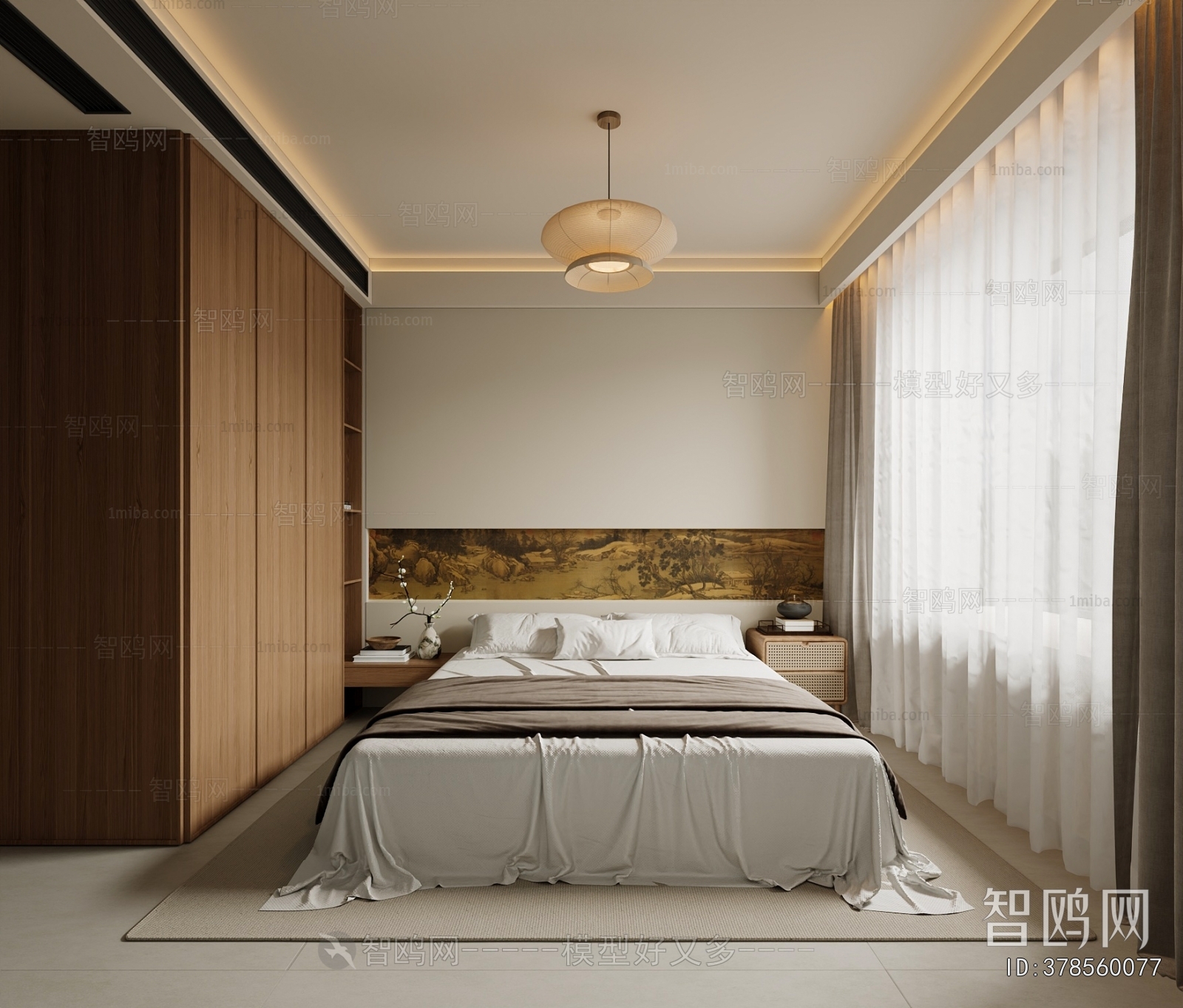 New Chinese Style Bedroom