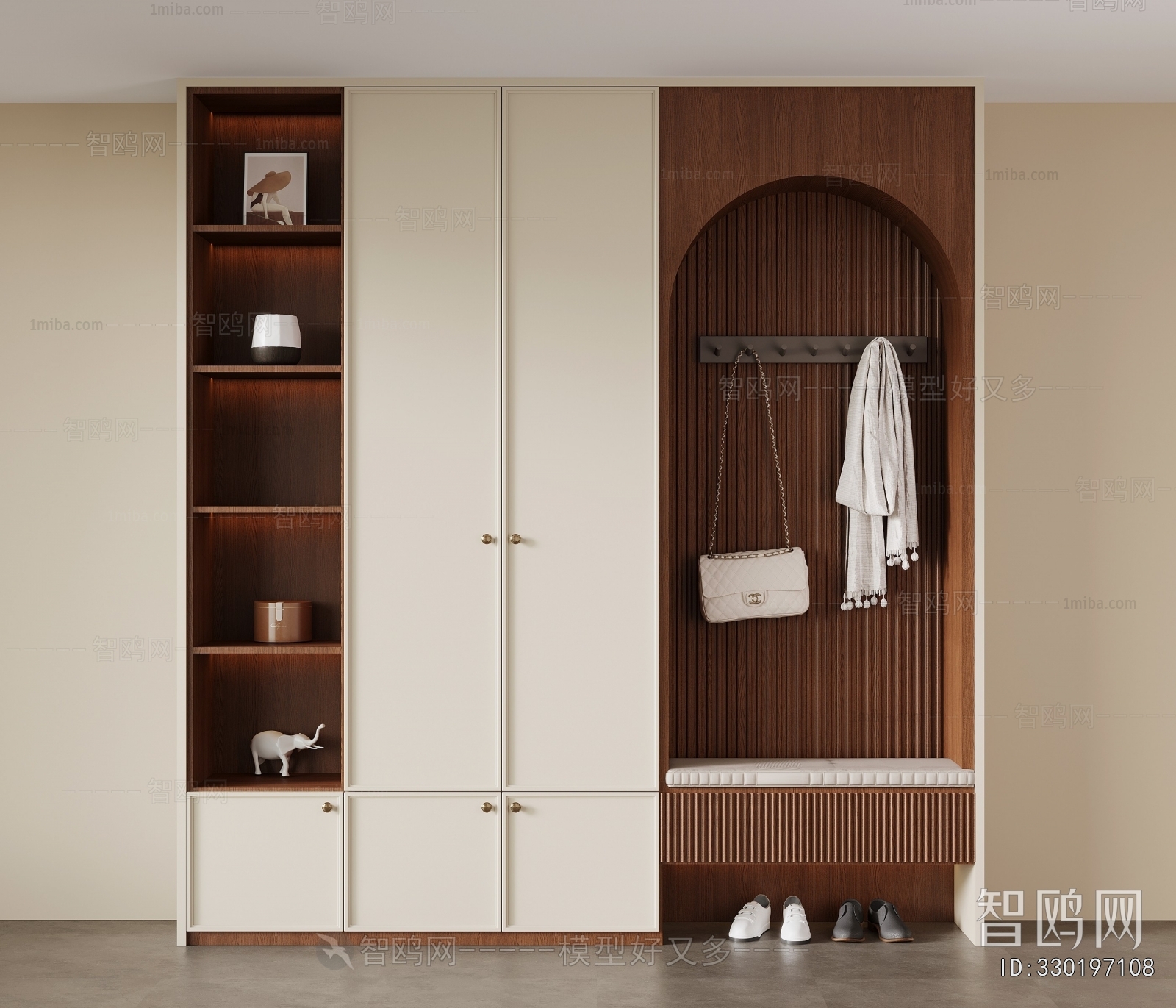 French Style Shoe Cabinet