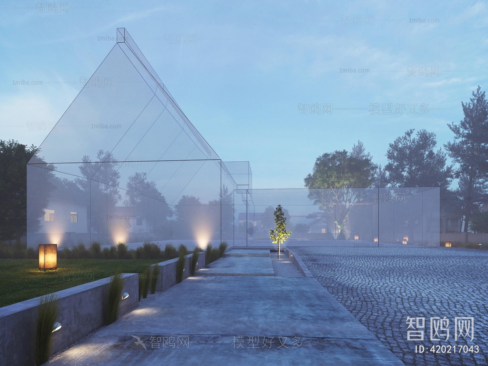 Modern Courtyard/landscape