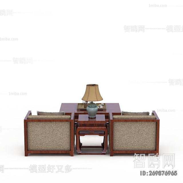 New Chinese Style Sofa Combination