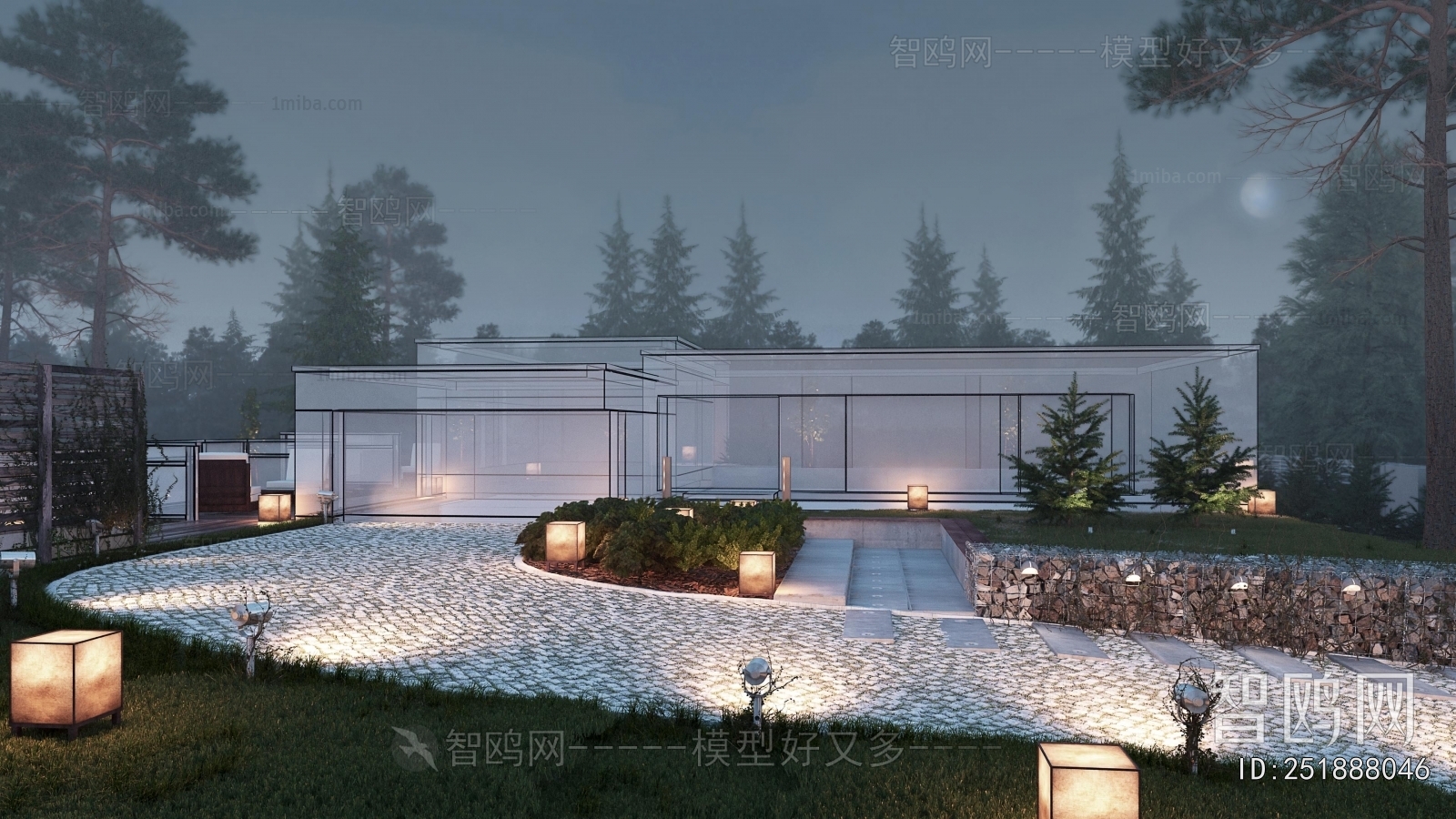 Modern Courtyard/landscape