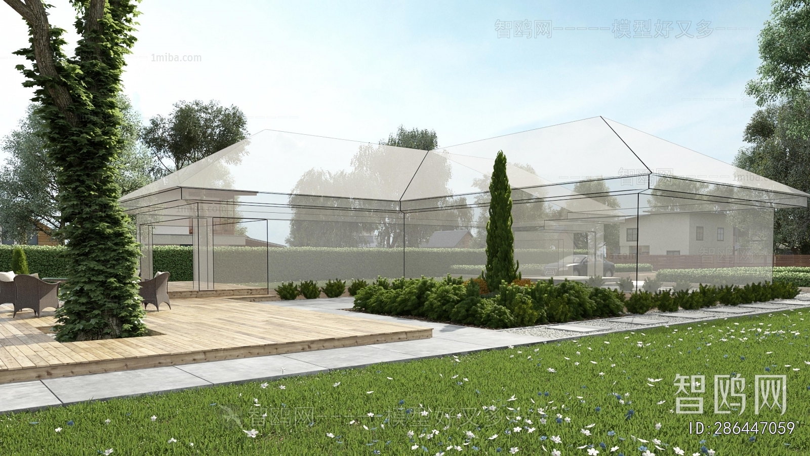 Modern Courtyard/landscape