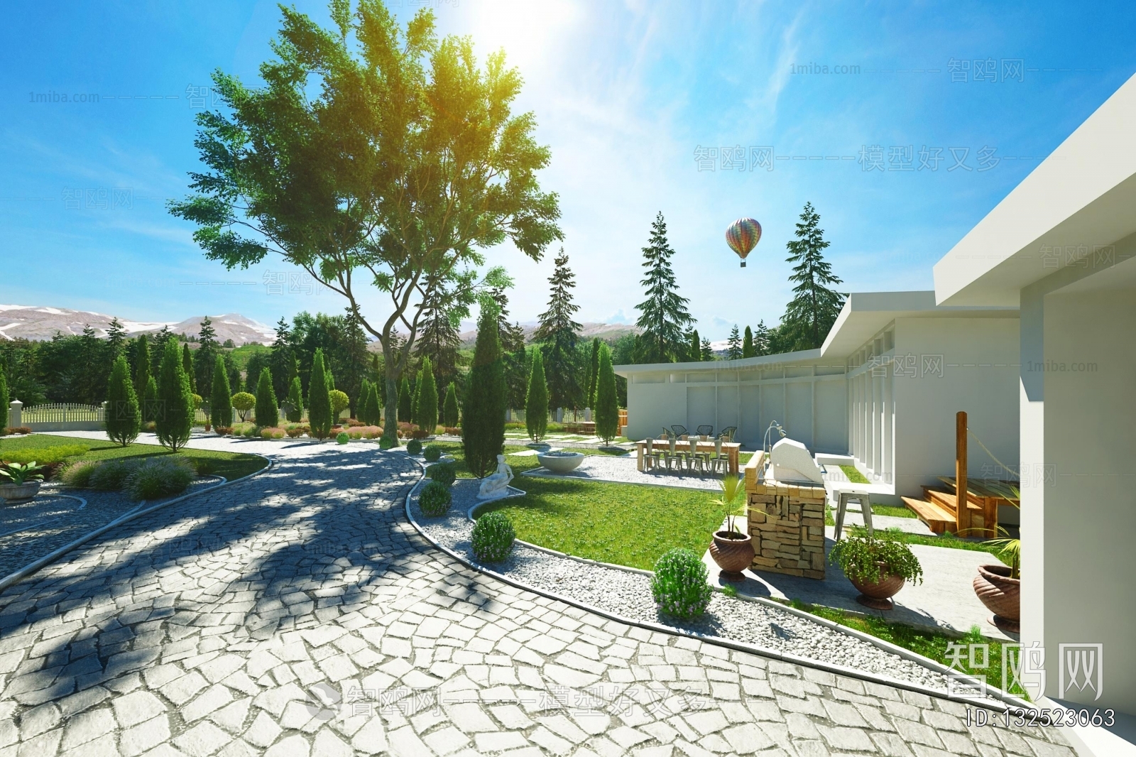 Modern Courtyard/landscape